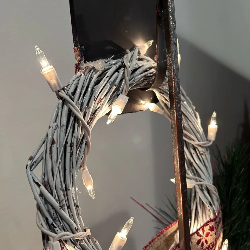 Handmade Snowman Wreath